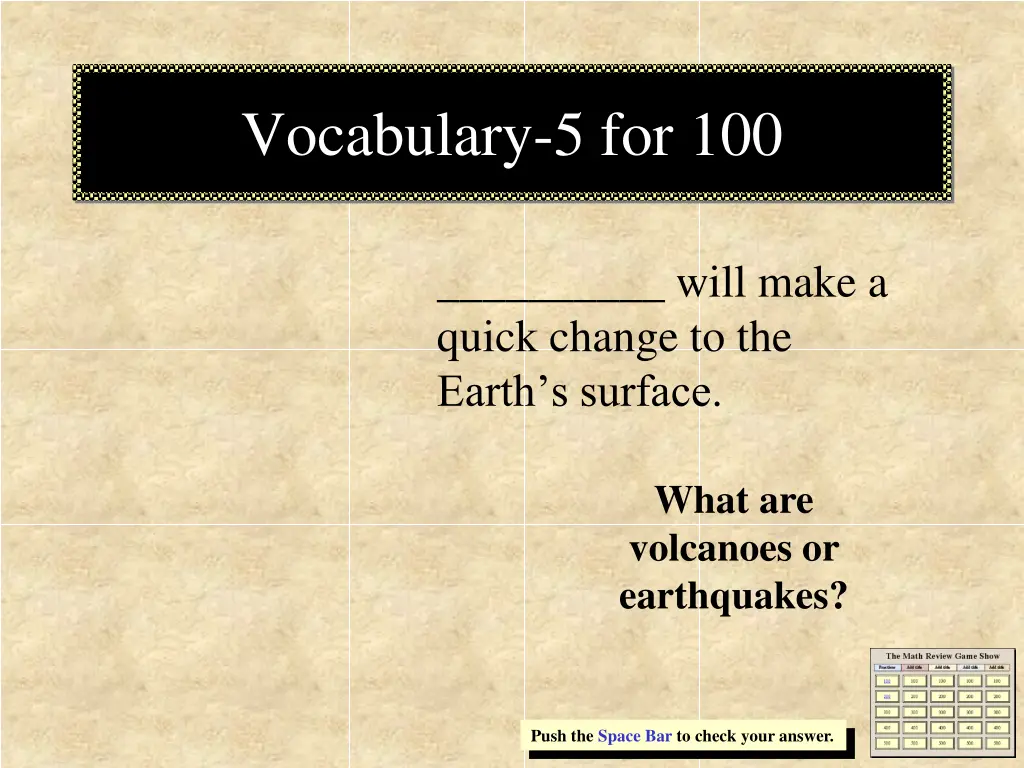 vocabulary 5 for 100