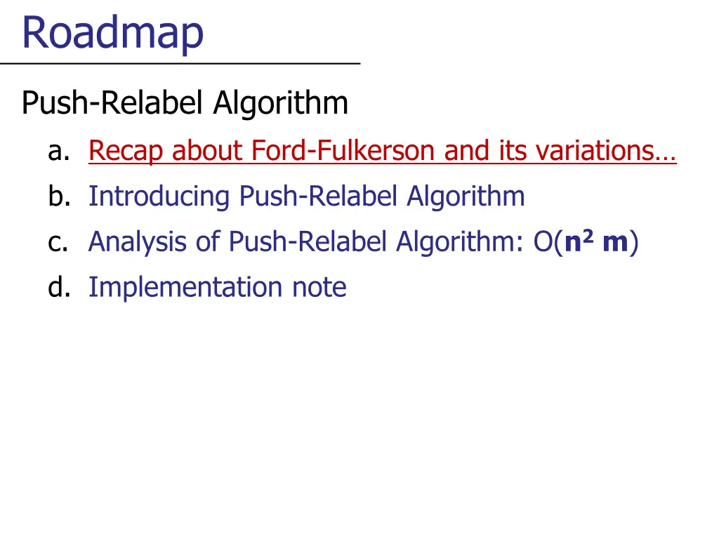 roadmap