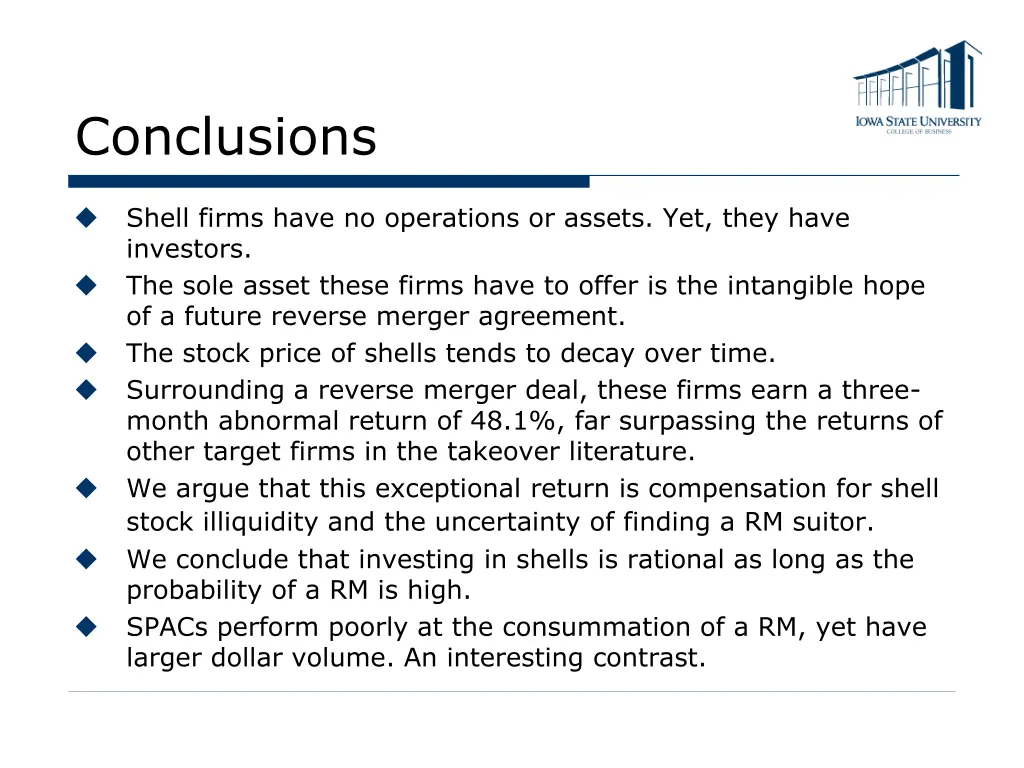 conclusions