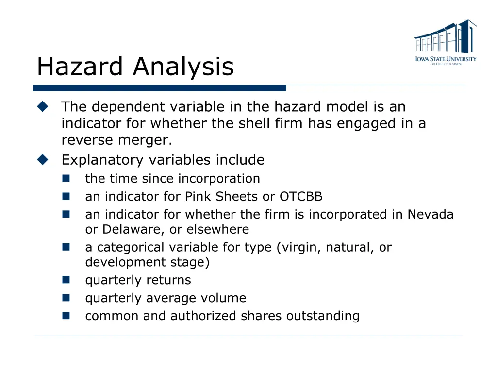 hazard analysis