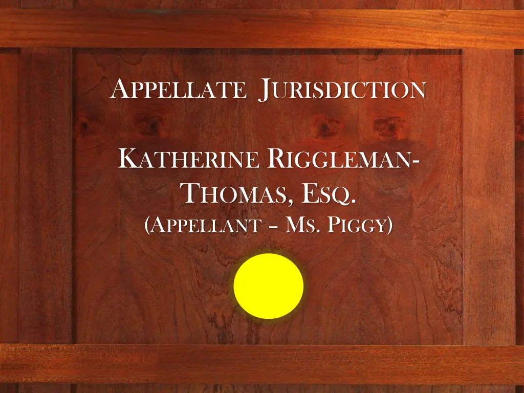 a ppellate j urisdiction 3