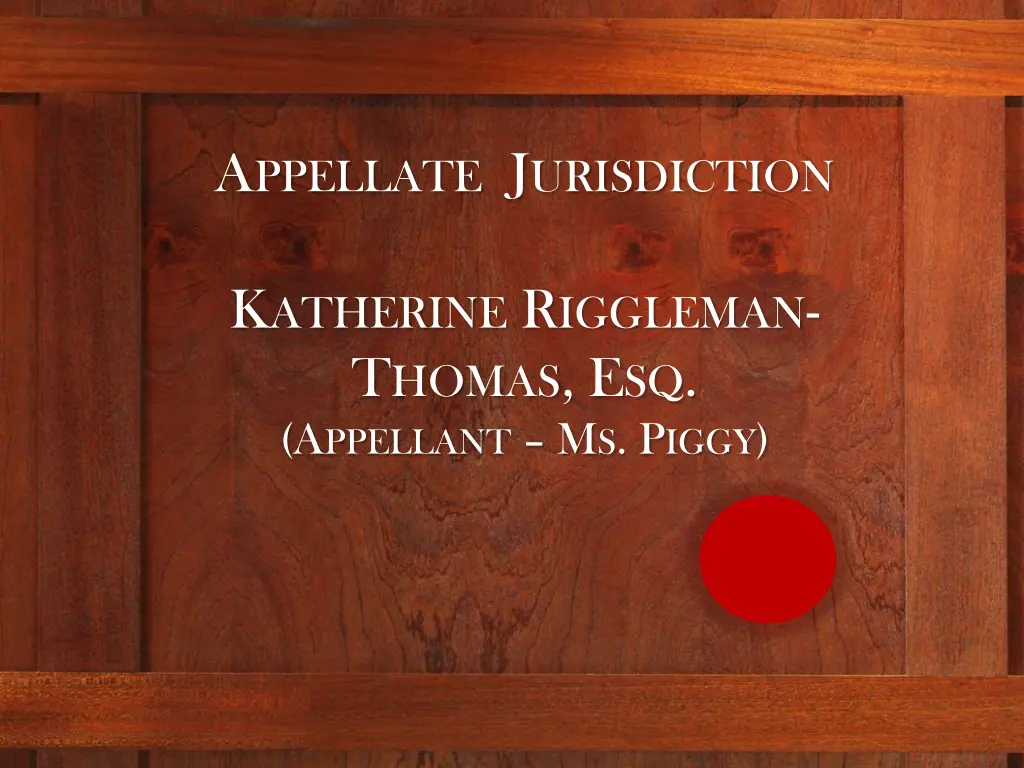 a ppellate j urisdiction 4