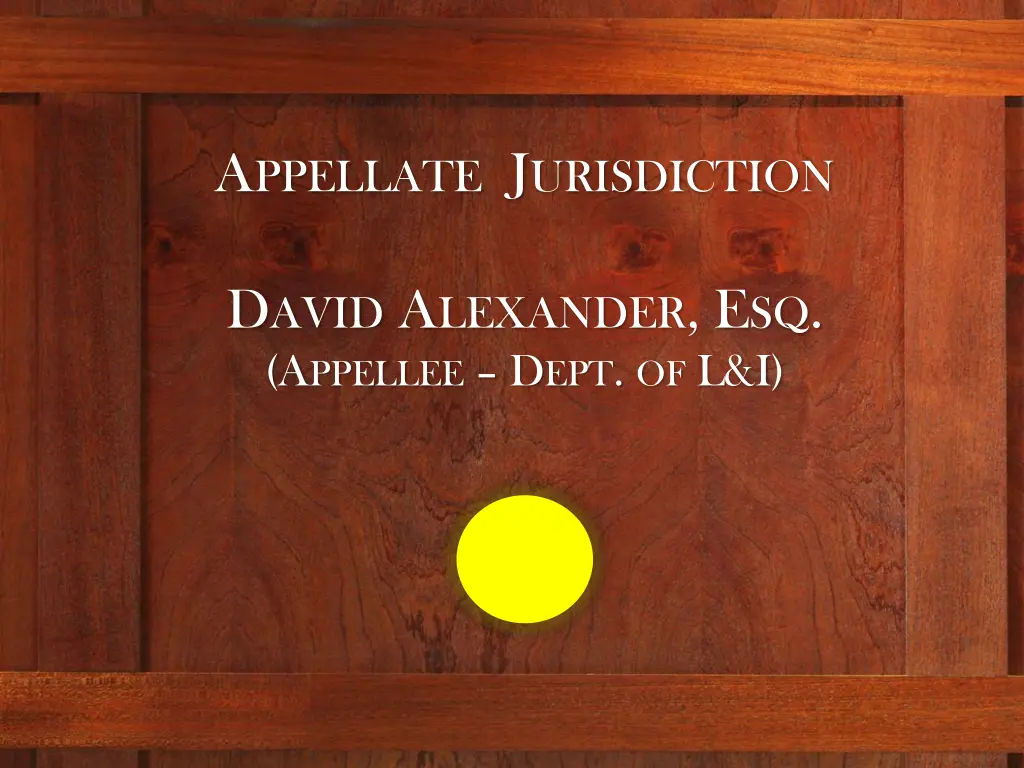 a ppellate j urisdiction 8