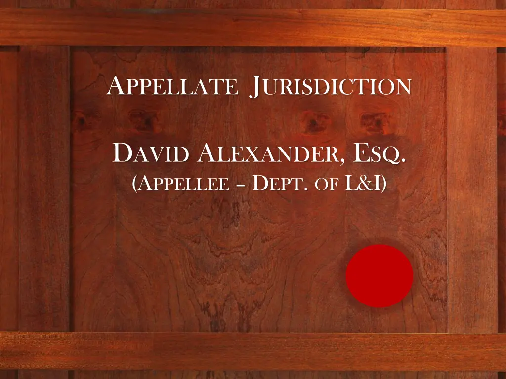 a ppellate j urisdiction 9