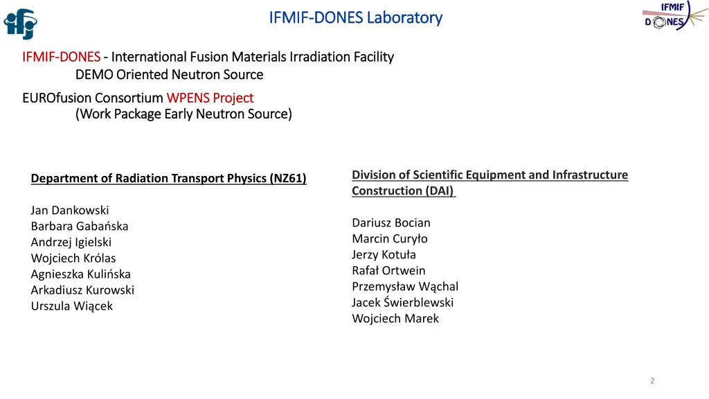 ifmif ifmif dones dones laboratory