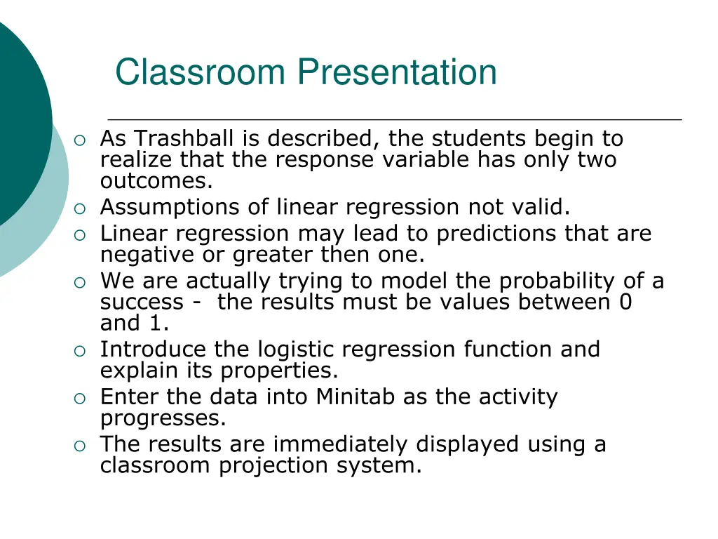 classroom presentation