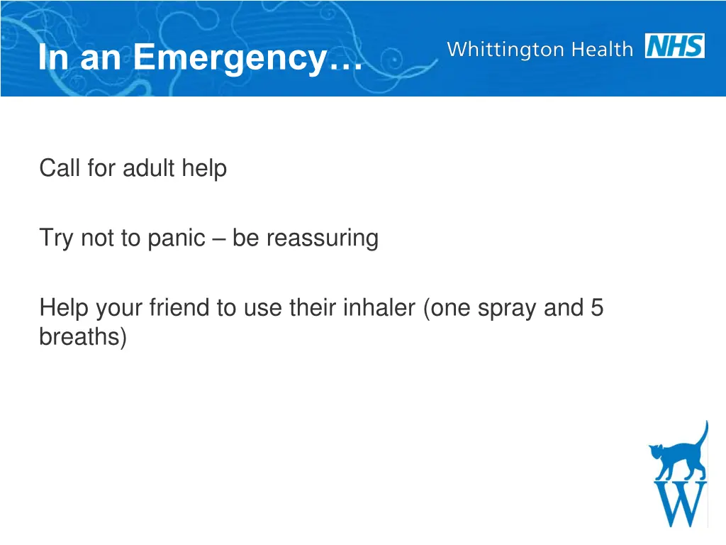 in an emergency