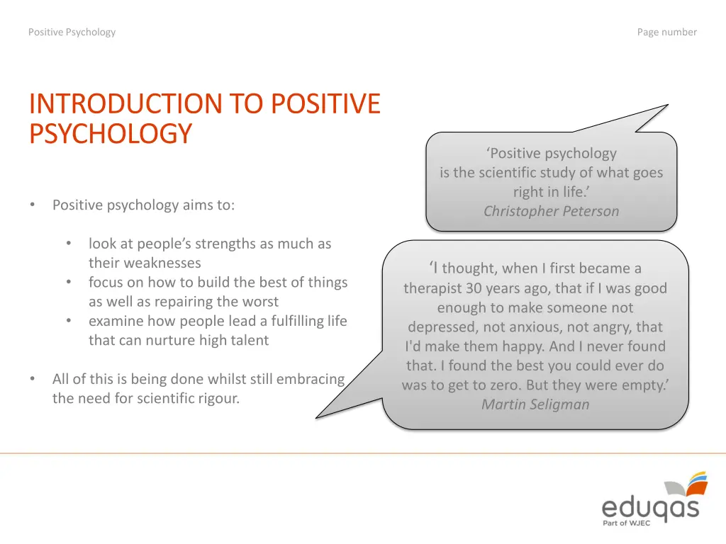 positive psychology 1