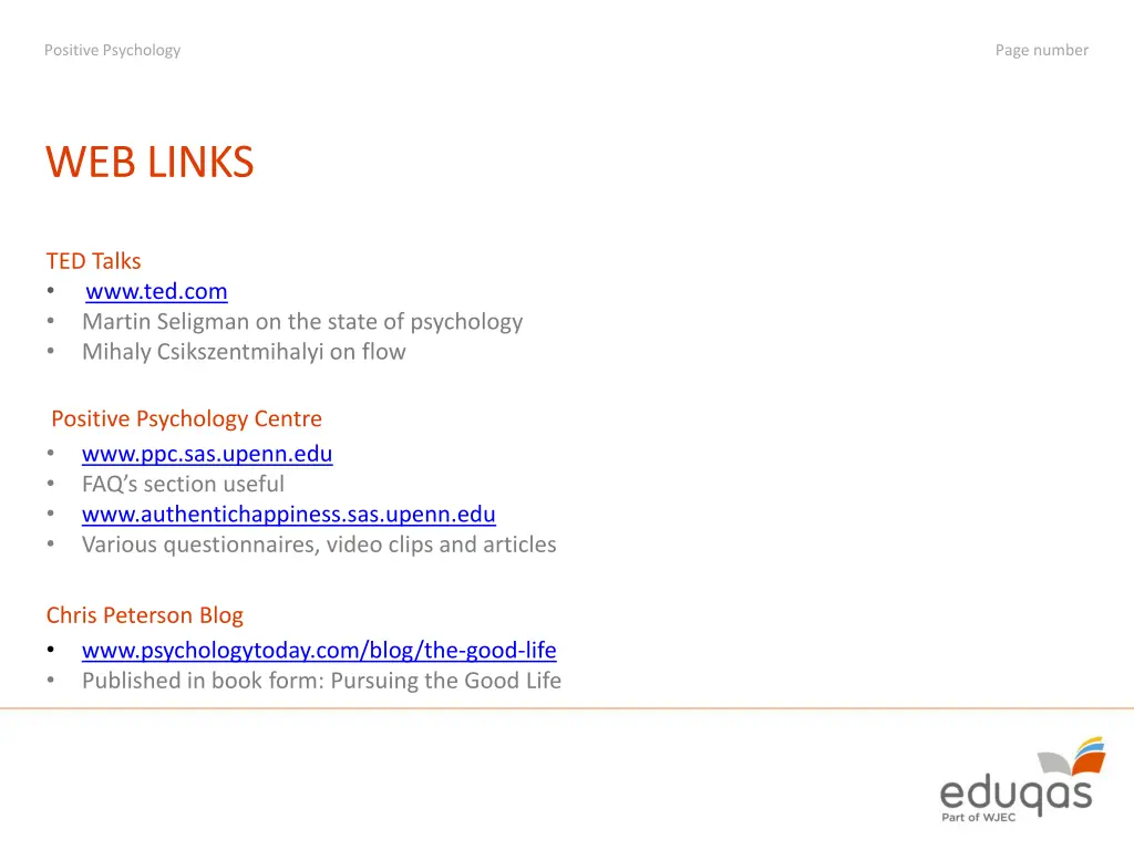 positive psychology 7