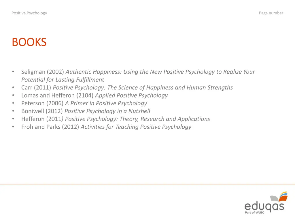 positive psychology 8