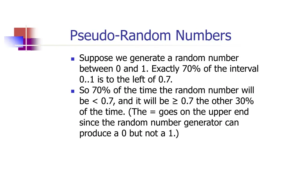 pseudo random numbers 11