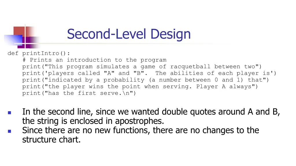 second level design 1
