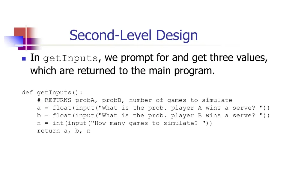 second level design 2