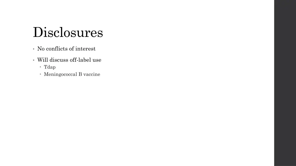 disclosures