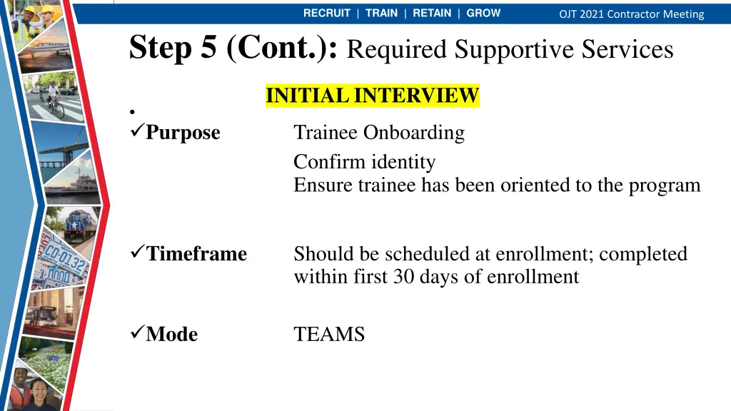 recruit train retain grow 8