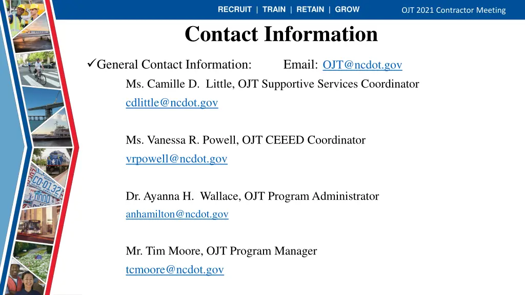 recruit train retain grow contact information