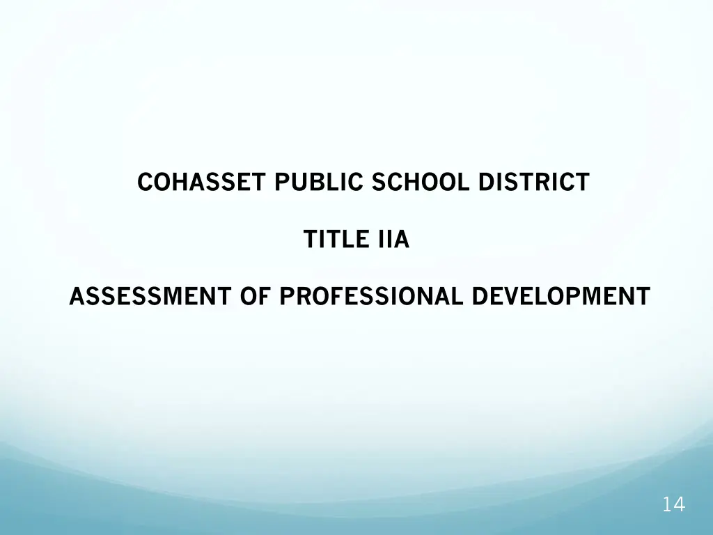 cohasset public school district
