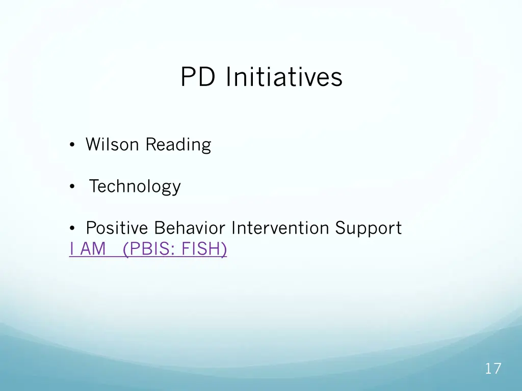 pd initiatives