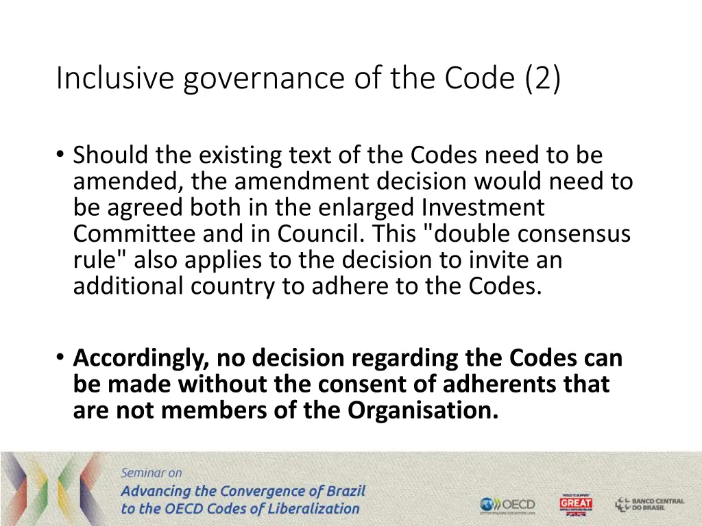inclusive governance of the code 2