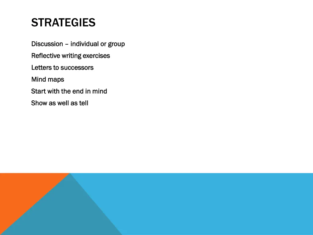 strategies