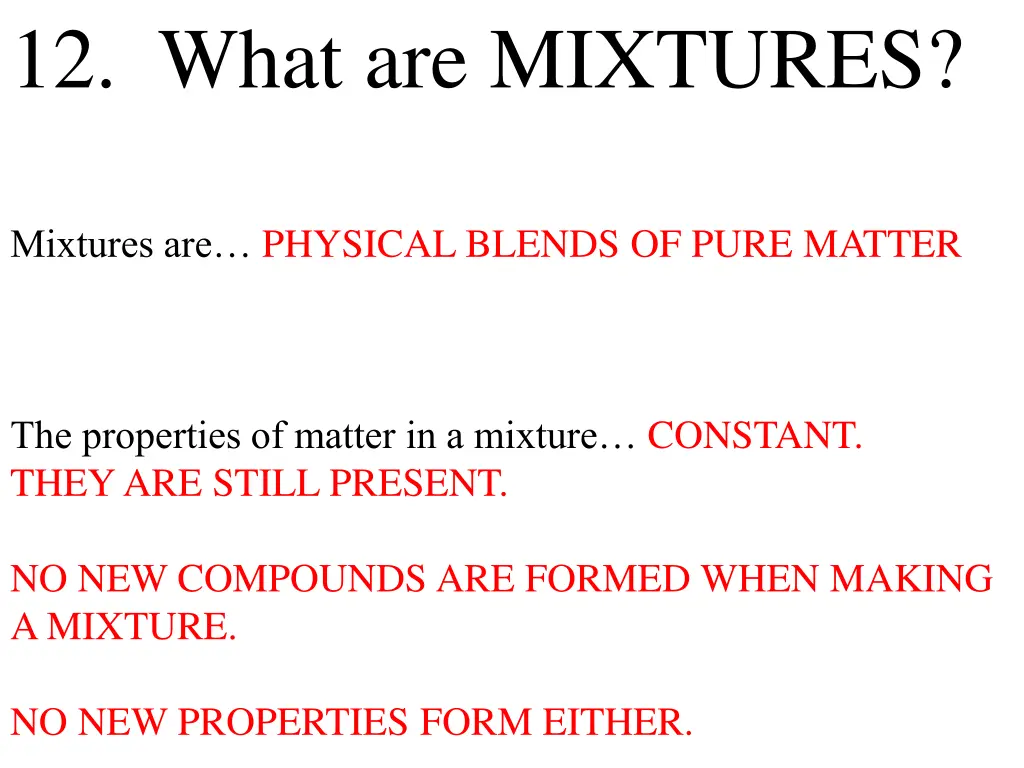 12 what are mixtures 1
