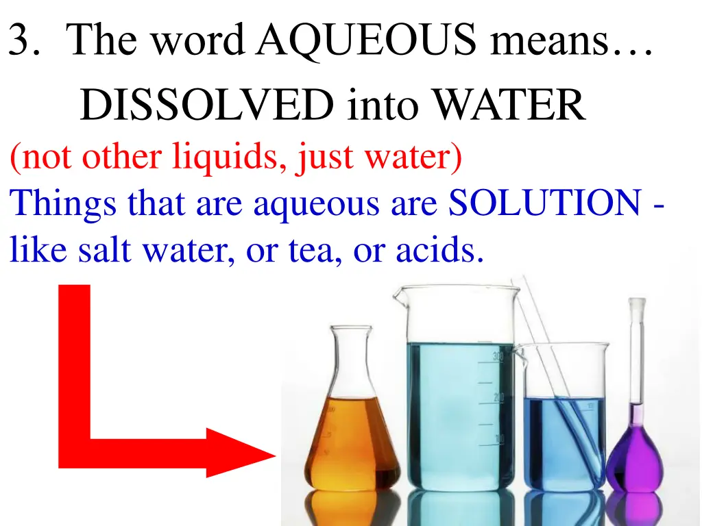 3 the word aqueous means 1