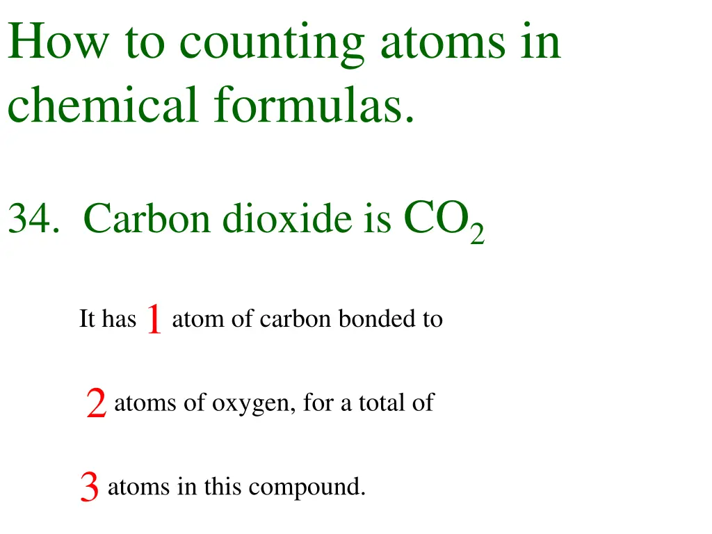 how to counting atoms in chemical formulas 3