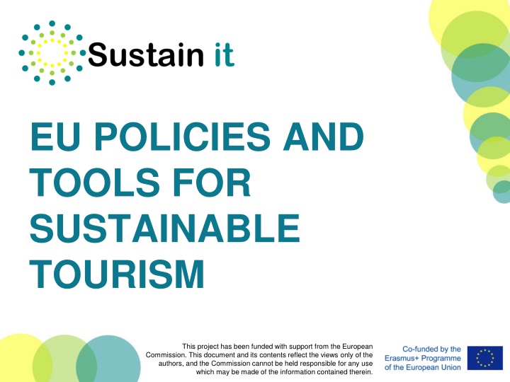 eu policies and tools for sustainable tourism