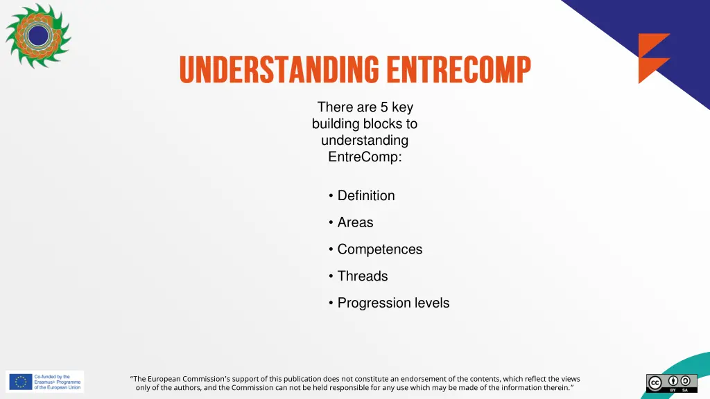 there are 5 key building blocks to understanding