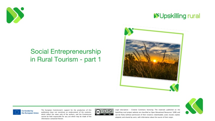 social entrepreneurship in rural tourism part 1