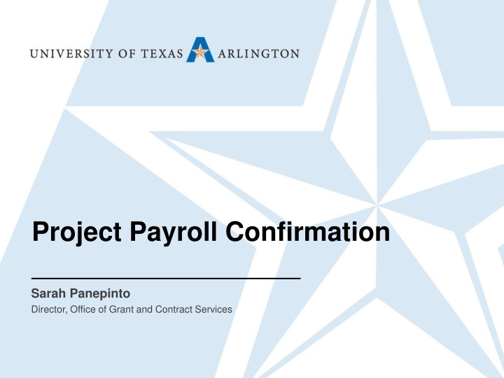 project payroll confirmation