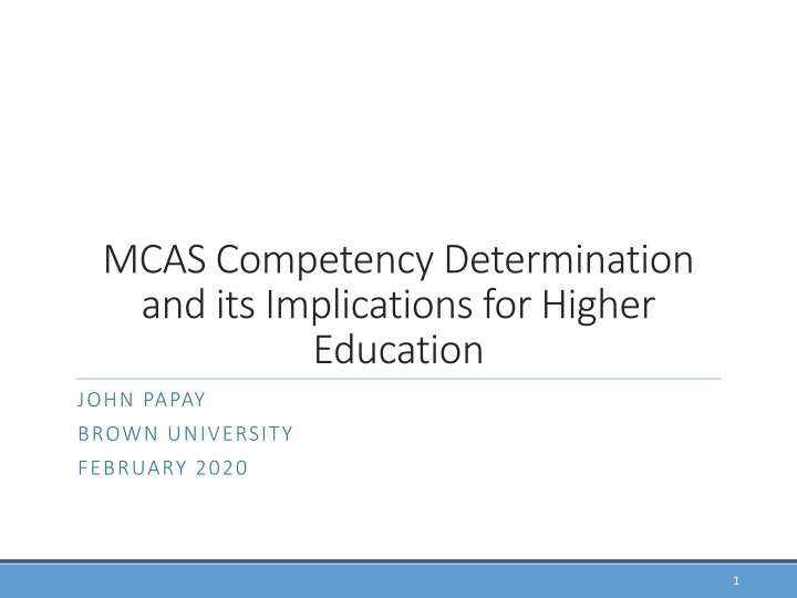 mcas competency determination