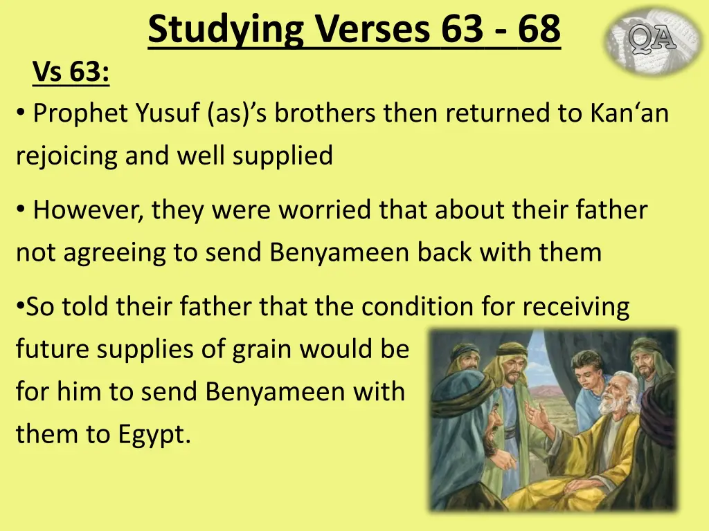 studying verses 63 68