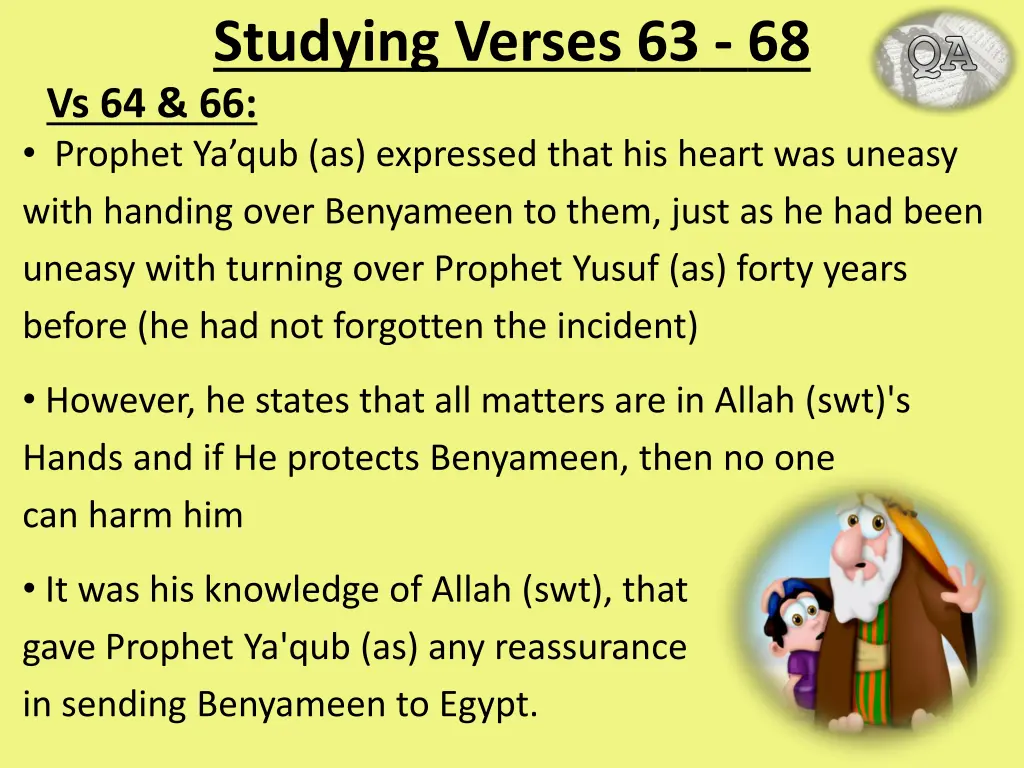 studying verses 63 68 vs 64 66 prophet
