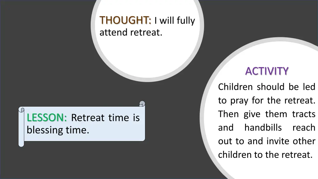 thought i will fully attend retreat