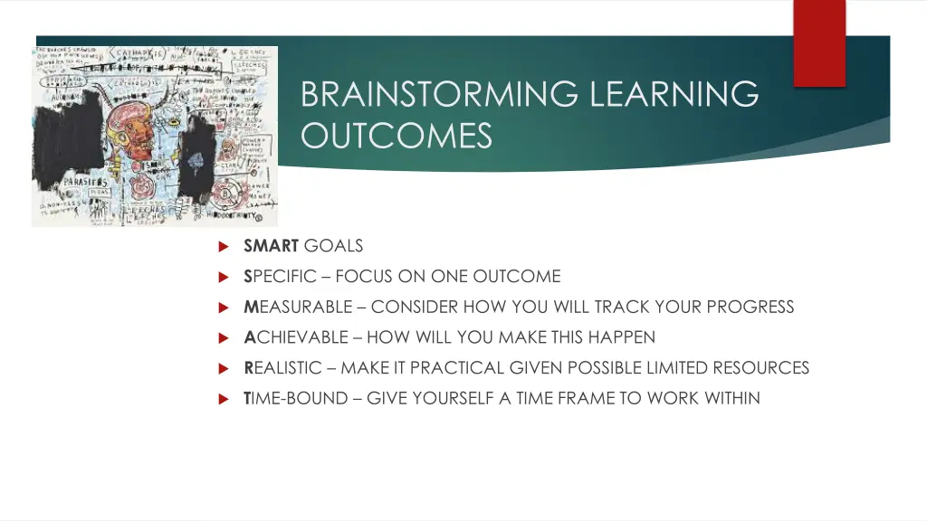 brainstorming learning outcomes