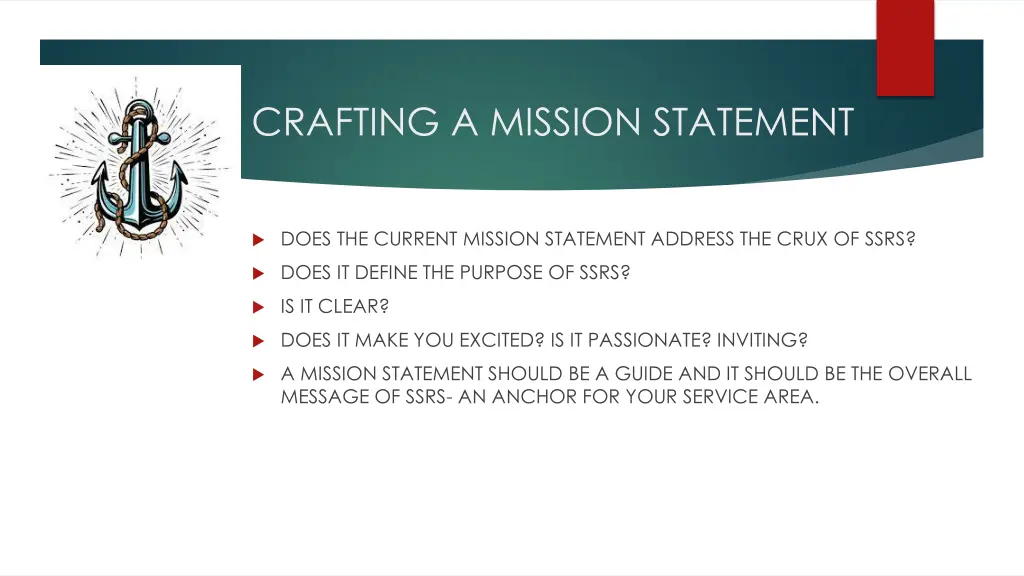 crafting a mission statement