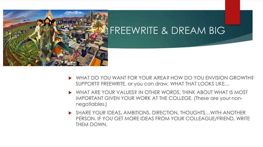 freewrite dream big