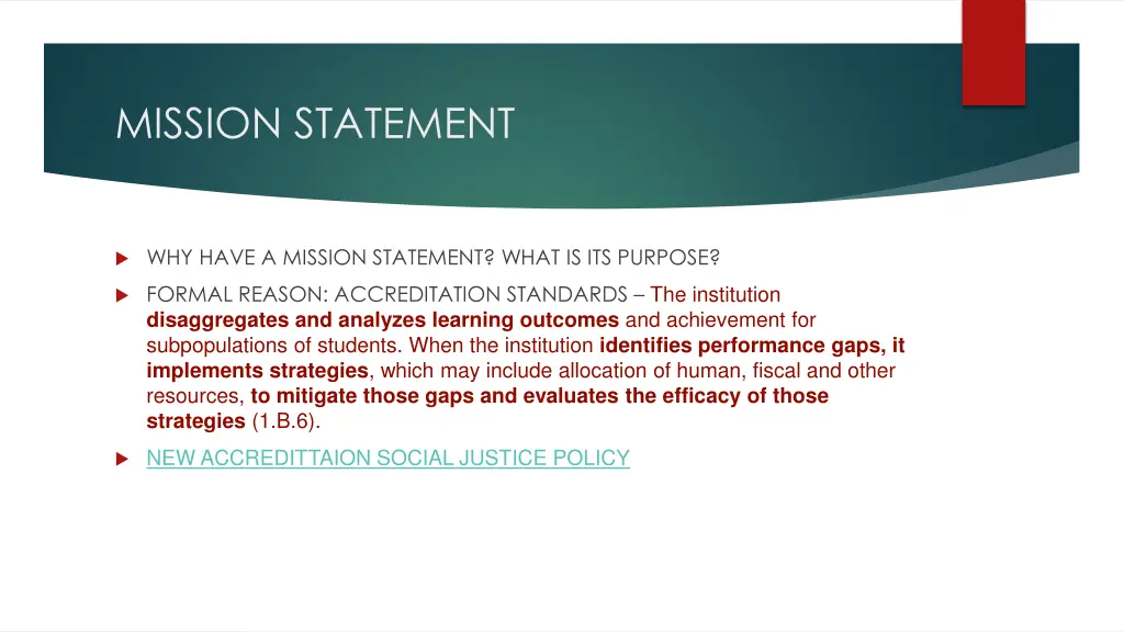 mission statement