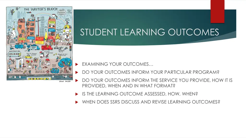 student learning outcomes