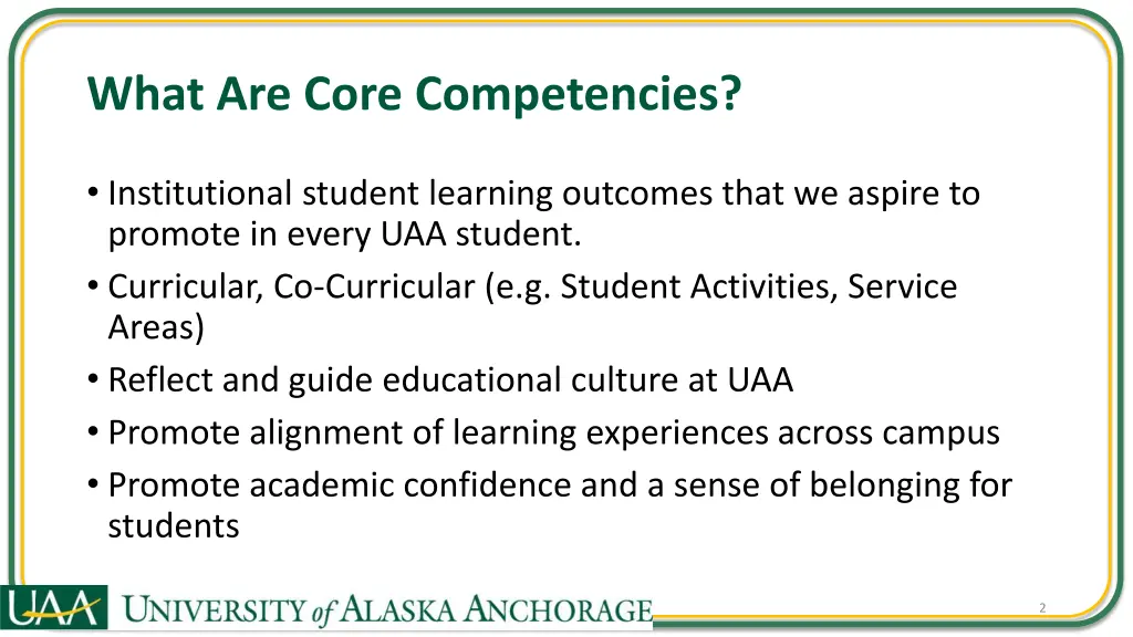 what are core competencies