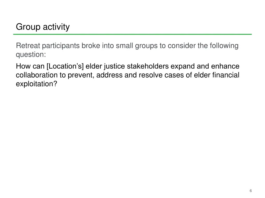 group activity