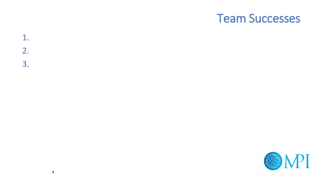 team successes team successes