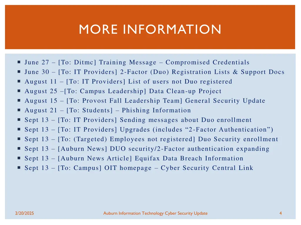 more information