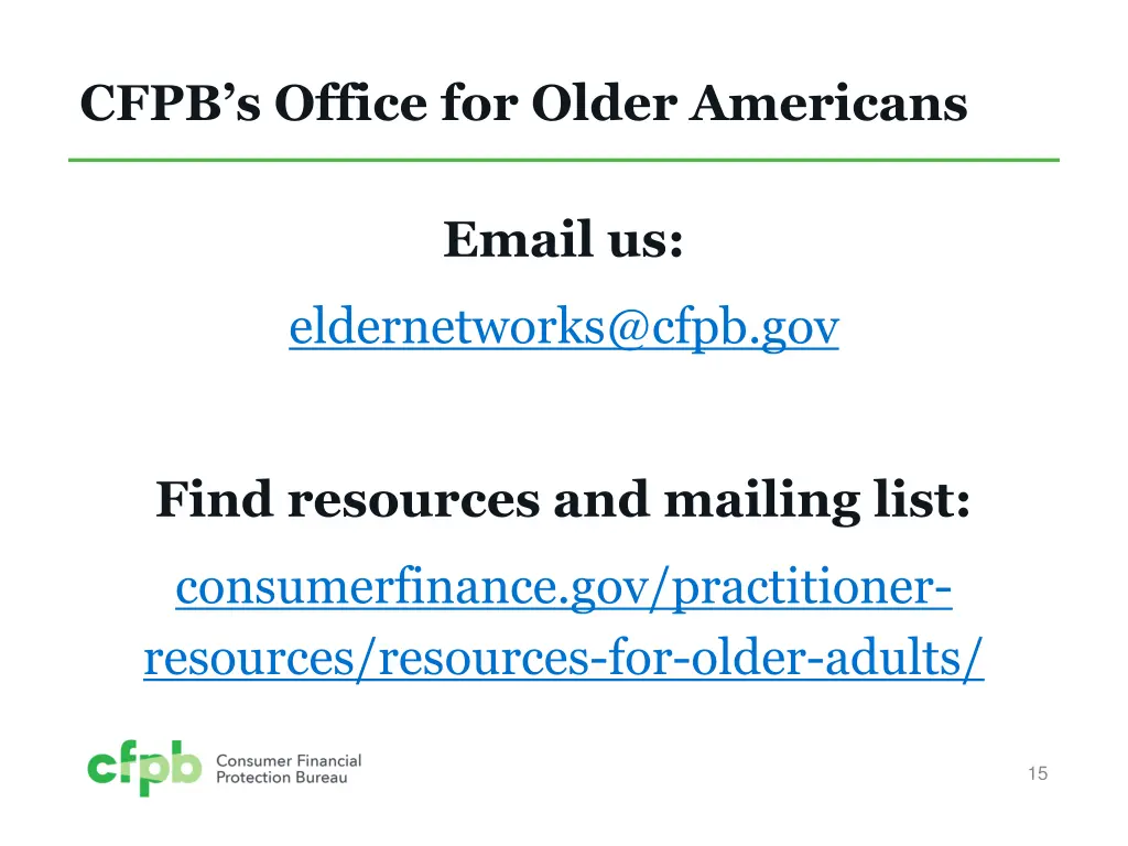 cfpb s office for older americans