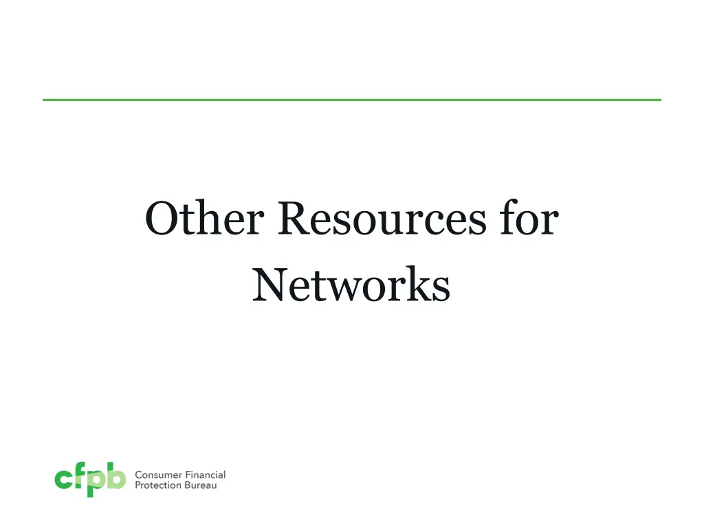 other resources for networks