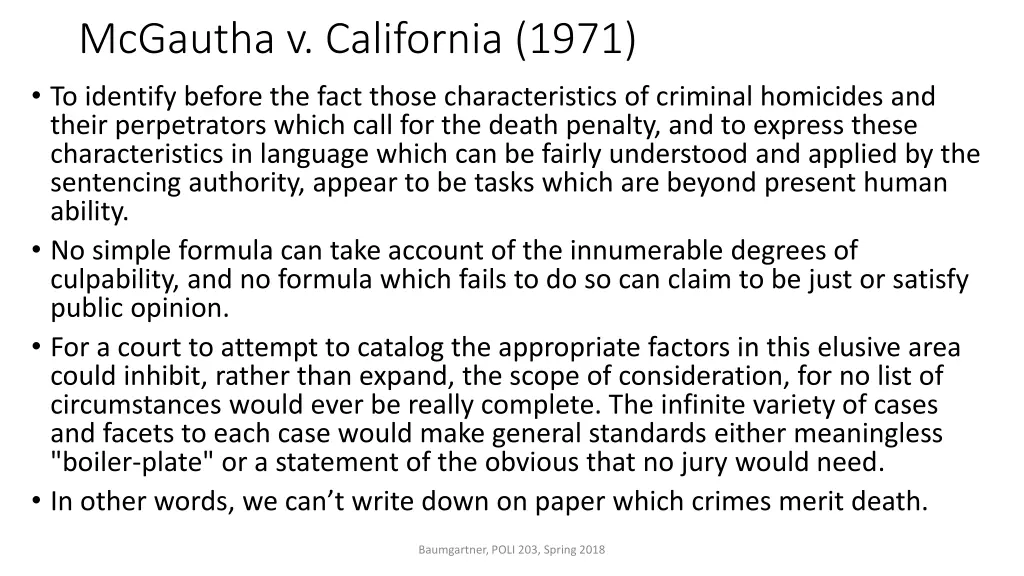 mcgautha v california 1971 to identify before