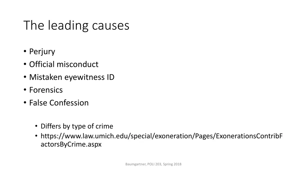 the leading causes