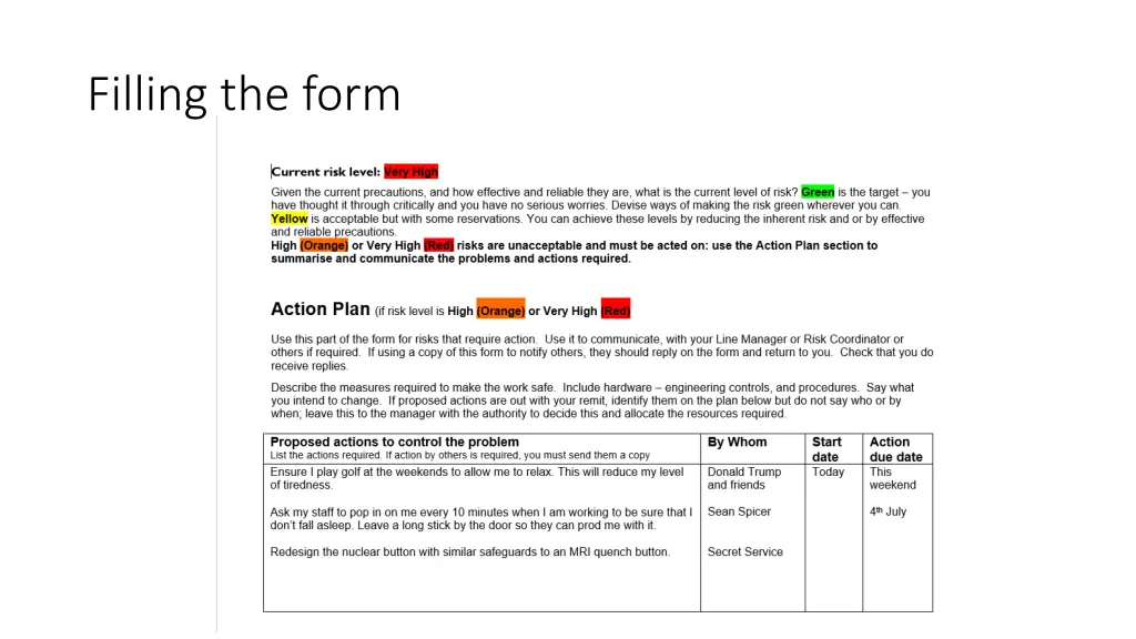 filling the form 2