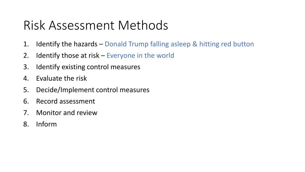 risk assessment methods 2